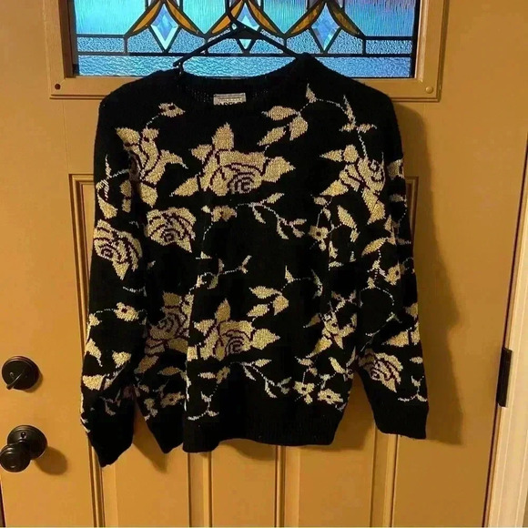 Adele black and gold sweater - Picture 1 of 5